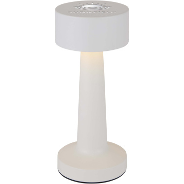 Logo trade advertising products image of: Aludra rechargeable dimmable table lamp with 3 light modes